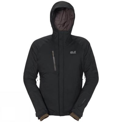 Chaquetas Jack Wolfskin Troposphere Down Fibre O2+ Hombre Negras - Chile AVD432107